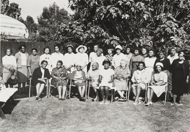 George Washington Carver Club, Santa Barbara : 1970 ; among the ladies pictured is Mamie Wilson, founder and first president.